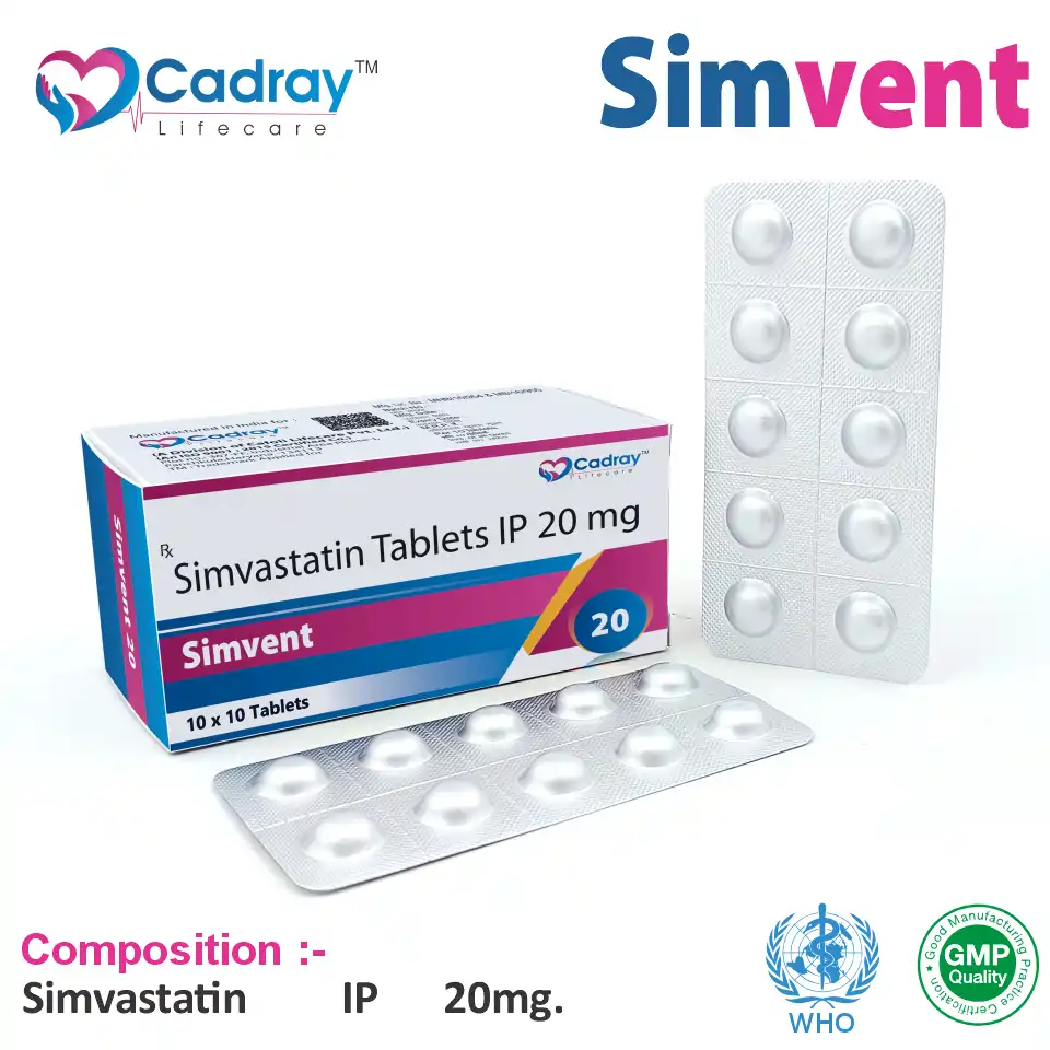 Simvastatin 20mg Tablet | Simvastatin 20 in PCD Pharma Franchise